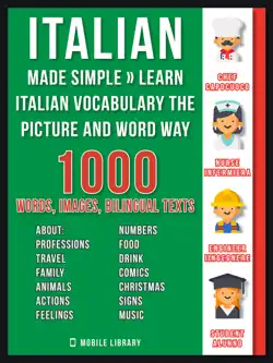italian made simple - learn italian vocabulary the picture and word way book cover image