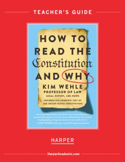 how to read the constitution--and why teaching guide book cover image
