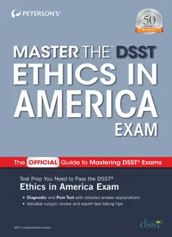 master the dsst ethics in america exam book cover image