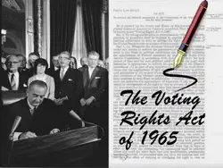 the voting rights act of 1965 book cover image