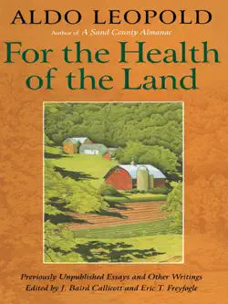 for the health of the land imagen de la portada del libro