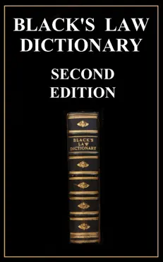 black's law dictionary - second edition (1910) book cover image