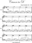 Canon in D Major Easy Elementary Piano Sheet Music synopsis, comments