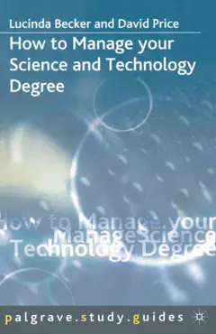how to manage your science and technology degree book cover image