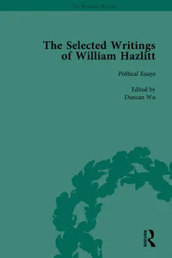 the selected writings of william hazlitt vol 4 book cover image