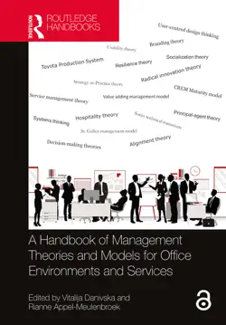 a handbook of management theories and models for office environments and services book cover image