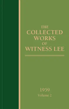 the collected works of witness lee, 1959, volume 2 book cover image