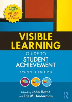 visible learning guide to student achievement book cover image