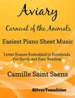 Aviary the Carnival of the Animals Easiest Piano Sheet synopsis, comments