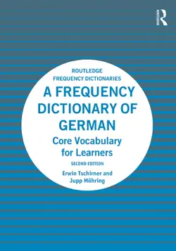 a frequency dictionary of german imagen de la portada del libro