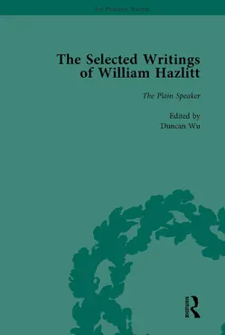 the selected writings of william hazlitt vol 8 book cover image