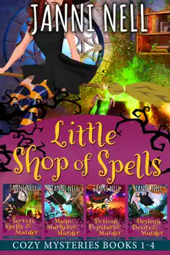little shop of spells cozy mysteries books 1-4 book cover image