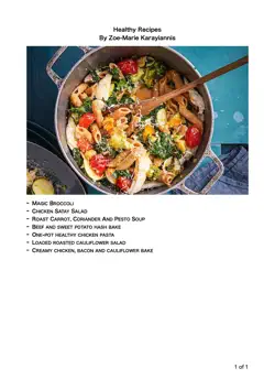 healthy recipes imagen de la portada del libro