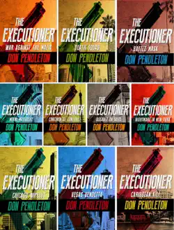 don pendleton the executioner series collection 10 book set: war against the mafia, death squad, battle mask, miami massacre, continental contract, assault on soho, nightmare in new york, chicago wipeout,vegas vendetta, caribbean kill. book cover image