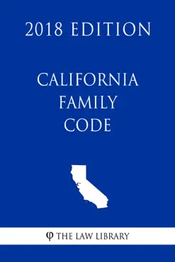 california family code (2018 edition) book cover image