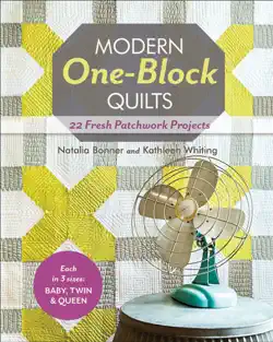 modern one-block quilts book cover image