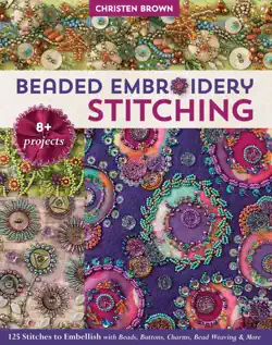 beaded embroidery stitching book cover image