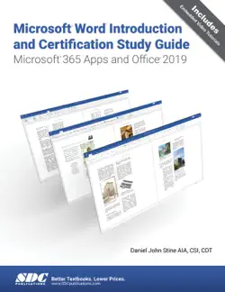 microsoft word introduction and certification study guide book cover image