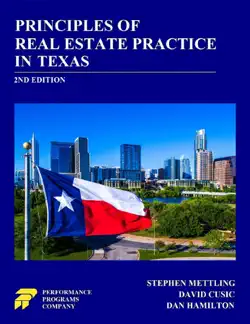 principles of real estate practice in texas book cover image
