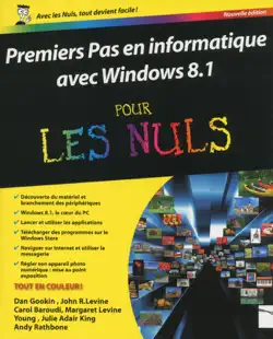 premiers pas en informatique avec windows 8.1 pour les nuls book cover image