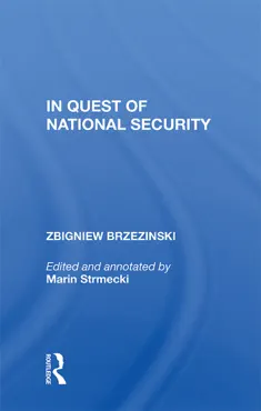 in quest of national security book cover image