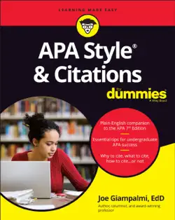 apa style & citations for dummies book cover image
