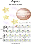Jupiter the Bringer of Jollity Easy Piano Sheet Music with Colored Notes synopsis, comments