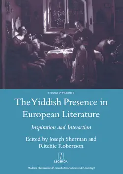 the yiddish presence in european literature book cover image