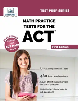 math practice tests for the act book cover image