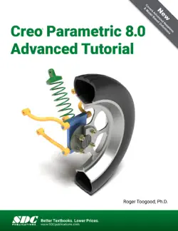 creo parametric 8.0 advanced tutorial book cover image