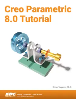 creo parametric 8.0 tutorial book cover image