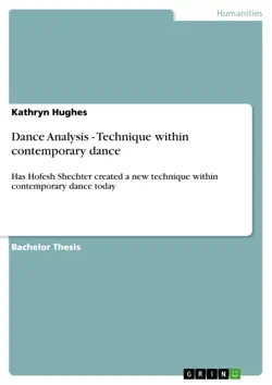 dance analysis - technique within contemporary dance book cover image