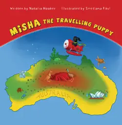 misha the travelling puppy australia book cover image