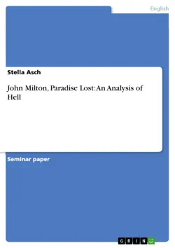 john milton, paradise lost: an analysis of hell imagen de la portada del libro