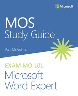 mos study guide for microsoft word expert exam mo-101 book cover image