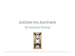 achilles the aardvark book cover image
