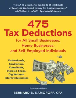 475 tax deductions for all small businesses, home businesses, and self-employed individuals book cover image