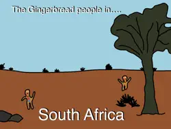 the gingerbread people in south africa imagen de la portada del libro