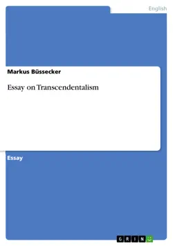 essay on transcendentalism book cover image