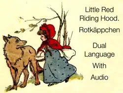 learn german for kids- little red riding hood with audio bedtime story book cover image