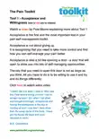 Pain Toolkit Story Card Tool 1 synopsis, comments