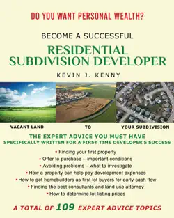 become a successful residential subdivision developer book cover image