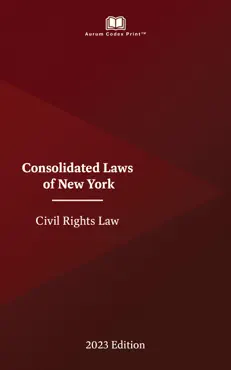 new york civil rights law 2023 edition book cover image