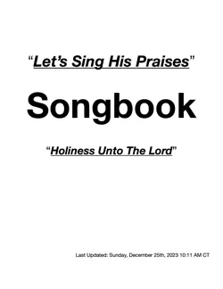 songbook book cover image