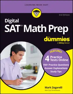 digital sat math prep for dummies, 3rd edition book cover image