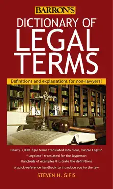 dictionary of legal terms book cover image