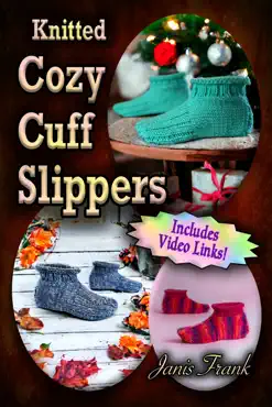 knitted cozy cuff slippers book cover image