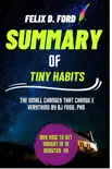 Summary of Tiny Habits synopsis, comments
