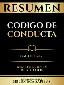 resumen - codigo de conducta (code of conduct) - basado en el libro de brad thor imagen de la portada del libro