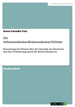 die substanzialismus-relationalismus-debatte imagen de la portada del libro